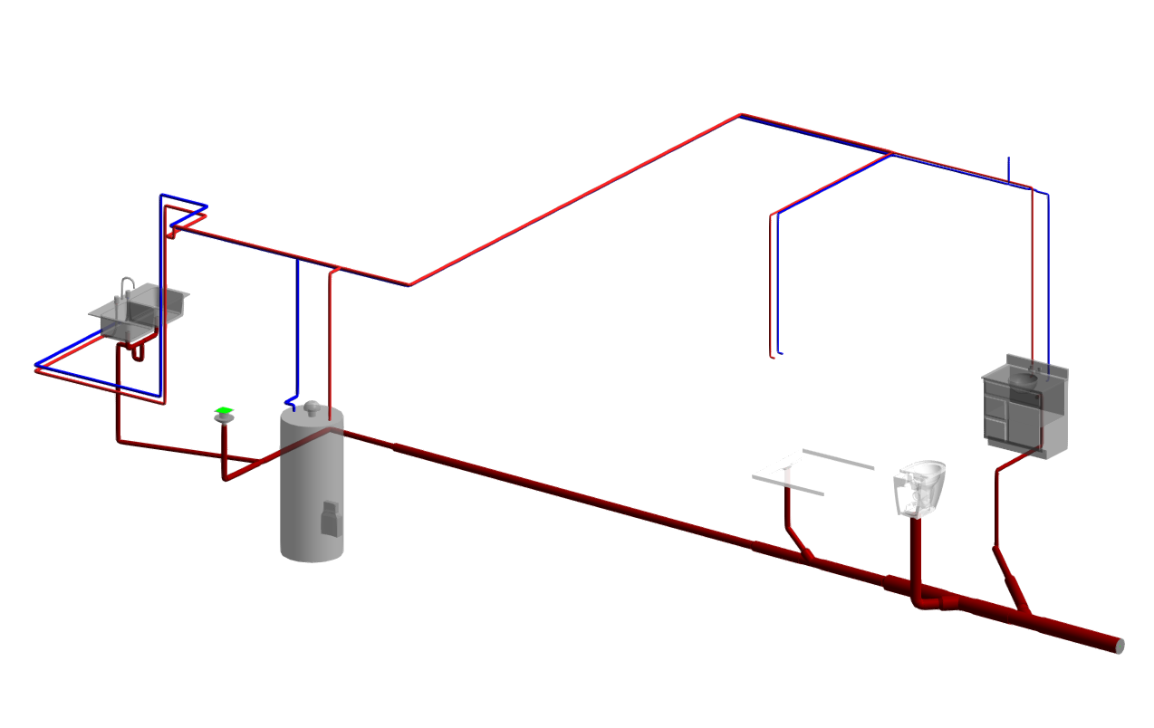 Ground Floor Plumbing Isometrc